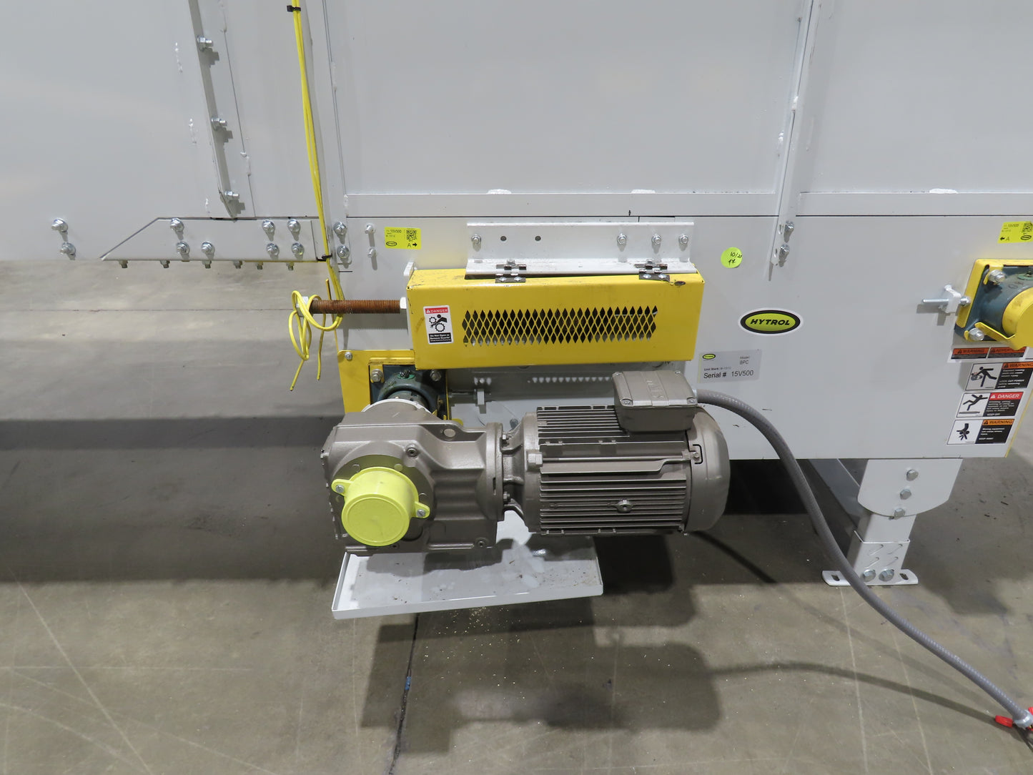 Hytrol BPC 43"x 43' Slider Bed Conveyor 41" Belt 3Hp 3PH Center Drive 159fpm