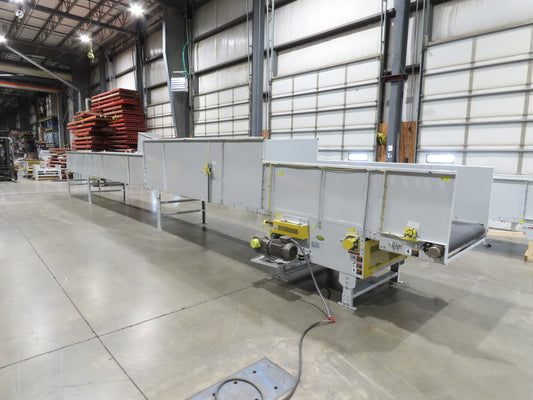 Hytrol BPC 43"x 43' Slider Bed Conveyor 41" Belt 3Hp 3PH Center Drive 159fpm