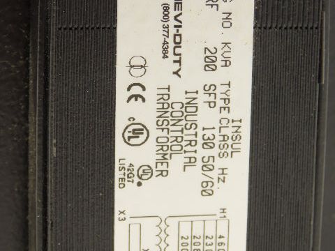 EGS CE200RF Hevi-Duty Power Transformer .02kVA 1Ph 200/460v 1ph Pri 155/24v Sec