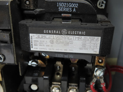 General Electric NP-161815-X Combination Motor Starter Fused 30 Amp 600VAC 10HP