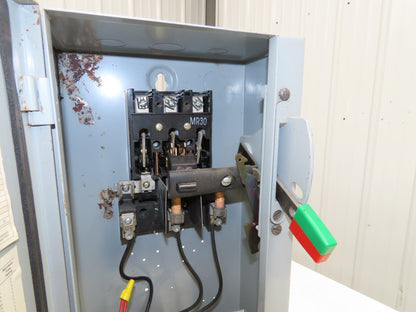 General Electric NP-161815-B Combination Motor Starter Fused 30 Amp 250VAC 10HP