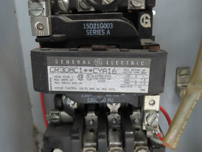 General Electric NP-161815-B Combination Motor Starter Fused 30 Amp 250VAC 10HP