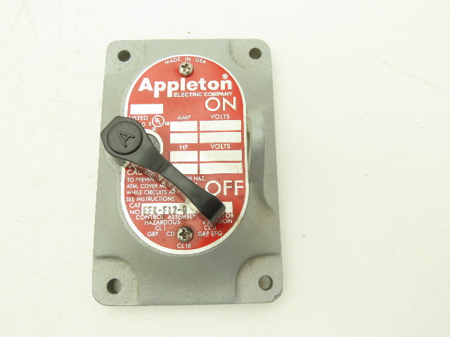 Appleton EFKF2Q Cover for EFS 1 & 2 Pole Explosion & Dust Ignition Proof Switch