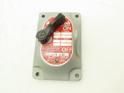 Appleton EFKF2Q Cover for EFS 1 & 2 Pole Explosion & Dust Ignition Proof Switch