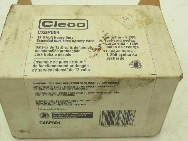 Cleco CXBP004 Extended Run-Time Battery Pack for Cleco Power Tools 12V