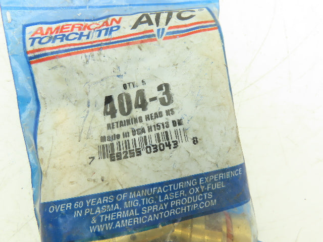 American Torch Tip 404-3 Retaining Head Lot of 5