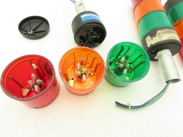 Telemecanique Stack Light Red/Amber/Green 24V Lot of 3