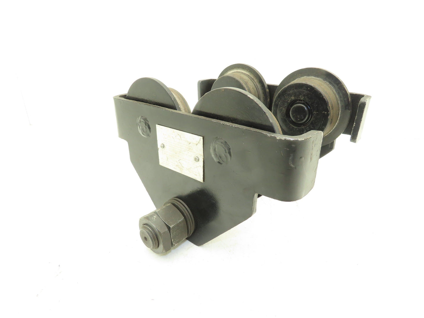 CM 633 1-Ton Plain Type Manual Push Trolley 3"-8" Flange 2000Lb