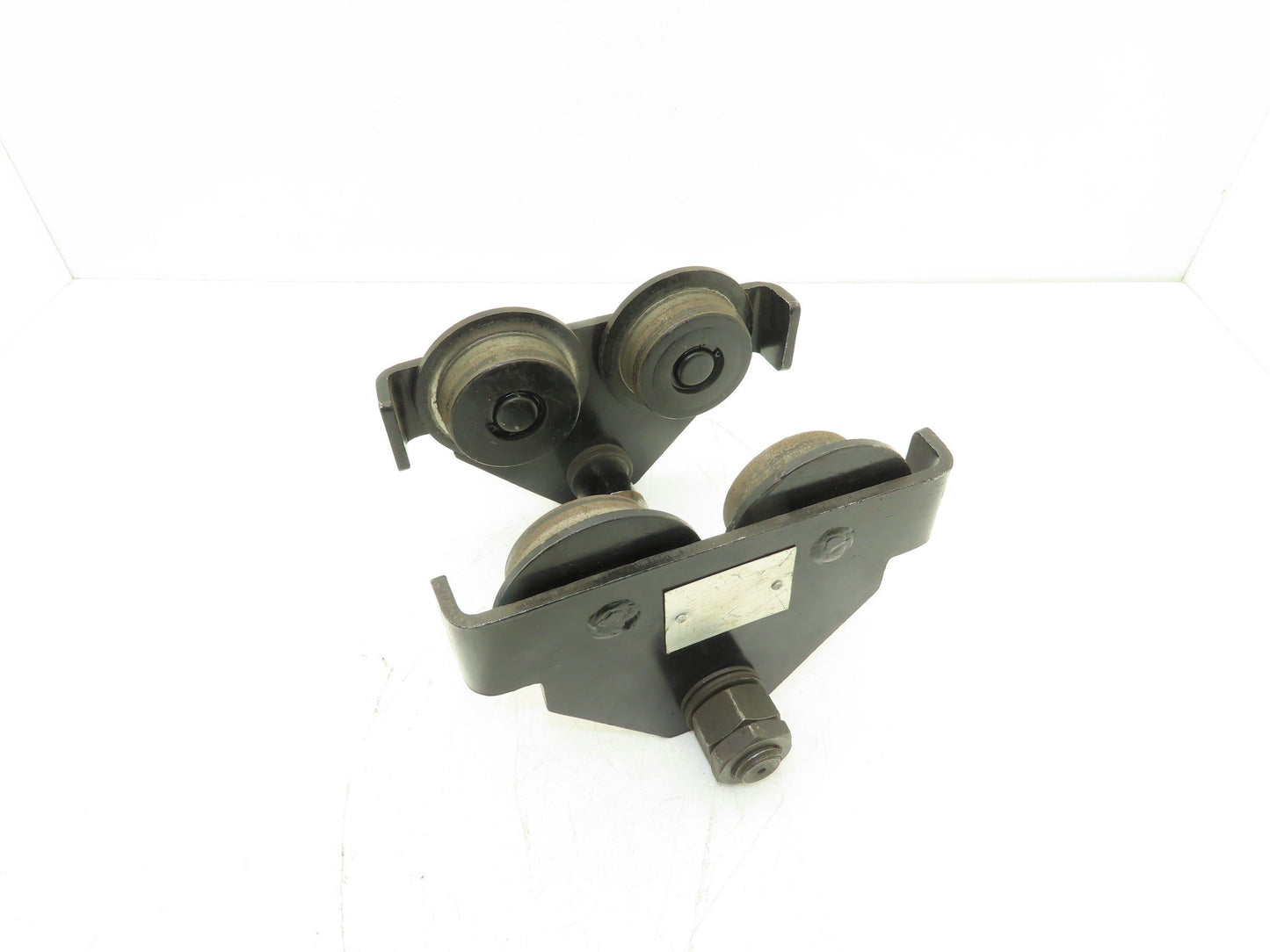 CM 633 1-Ton Plain Type Manual Push Trolley 3"-8" Flange 2000Lb