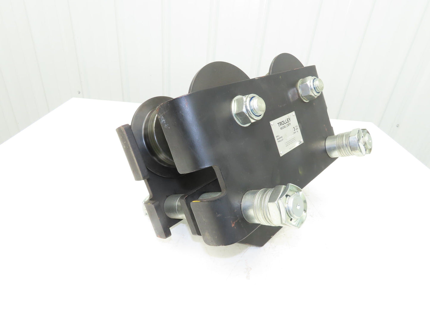 CM CBTP  3-Ton Plain Type Manual Push Trolley 3"-8.7" Flange 6000Lb