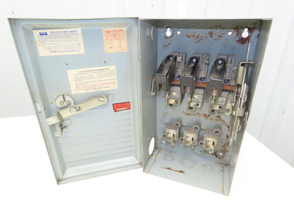 FPE 1636R Safety Disconnect Switch 60A 600VAC 50HP 3Ph Fused