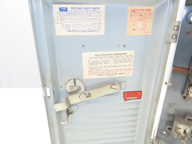 FPE 1636R Safety Disconnect Switch 60A 600VAC 50HP 3Ph Fused