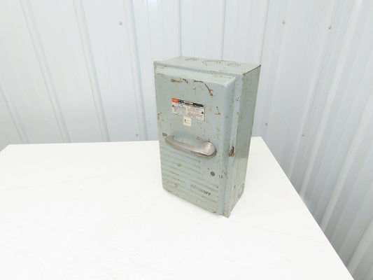 FPE 1636R Safety Disconnect Switch 60A 600VAC 50HP 3Ph Fused