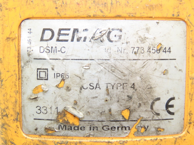 Demag Crane DSM-C Manulift Chain Hoist Load Control Handle 2-Speed
