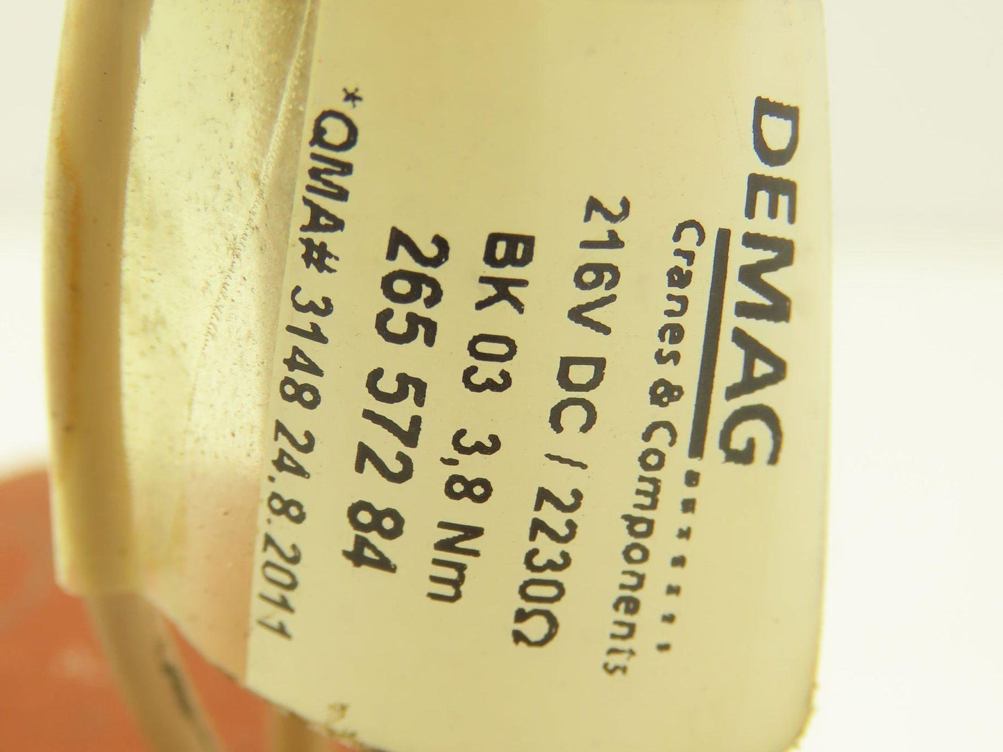 Demag Crane BK03 Hoist Brake 216VDC 3.8Nm