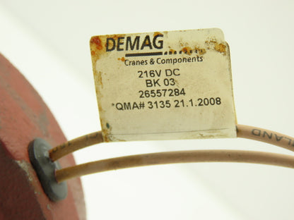 Demag Crane BK03 Hoist Brake 216VDC 3.8Nm