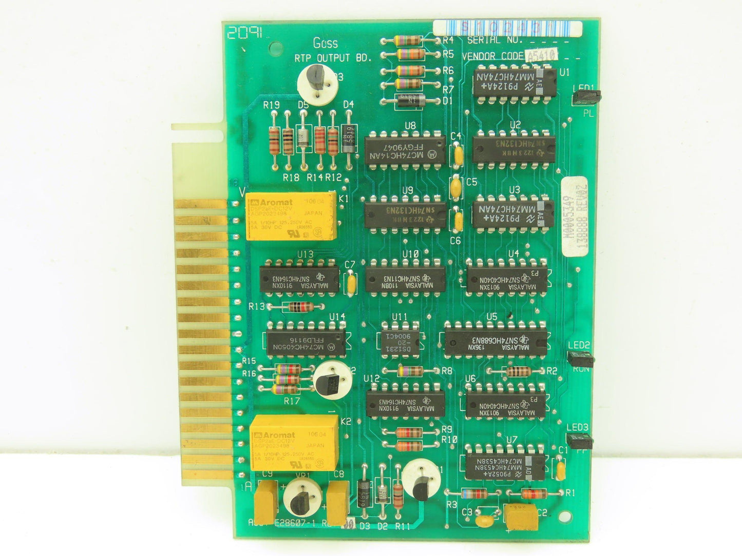 Goss Rockwell E28607-1 RTP Output Card Rev 00