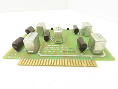 Rockwell-Goss 1D36215 Sequence Relay Board Card Rev A