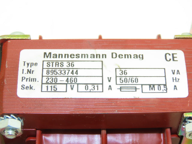 Demag Crane STRS 36 Hoist Transformer 36VA 230/460V 3PH - 115V