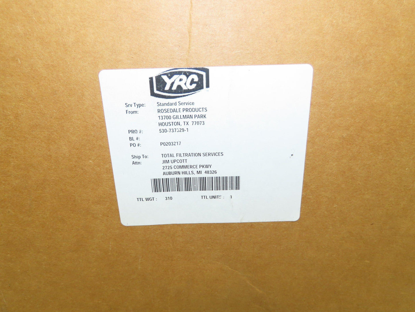 Rosedale Products PL-R1-PE-35-P2 Bag Cartridge 35 Micron Size 2