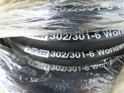 Parker 302-6-RL 3/8" Hydraulic Hose 4750psi Steel Braid 100' Spool