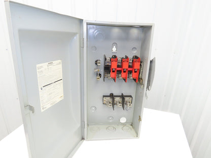 Siemens GF324N Safety Switch Disconnect Fused Stainless Steel 200A 240VAC 60HP