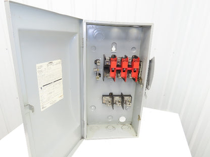 Siemens GF324N Safety Switch Disconnect Fused Stainless Steel 200A 240VAC 60HP