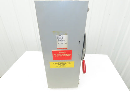 Westinghouse JHFN363 Safety Disconnect Switch 100A 600VAC 75HP 3Ph Fused