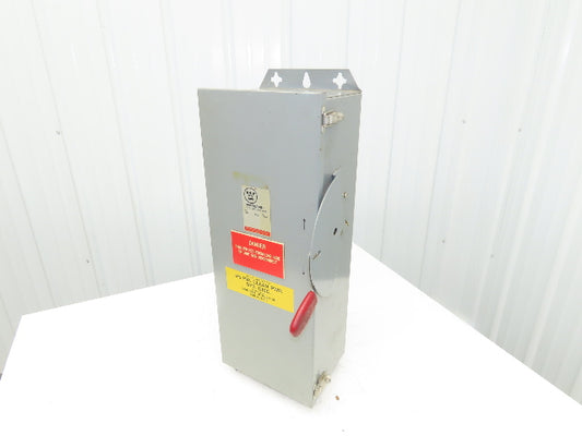 Westinghouse JHFN363 Safety Disconnect Switch 100A 600VAC 75HP 3Ph Fused