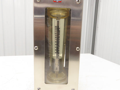 King Instruments 73117440103W Flow Meter 125psi Stainless 2" NPT 0-140gpm