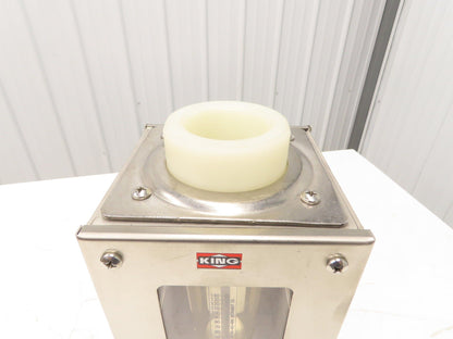 King Instruments 73117440103W Flow Meter 125psi Stainless 2" NPT 0-140gpm