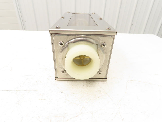 King Instruments 73117440103W Flow Meter 125psi Stainless 2" NPT 0-140gpm