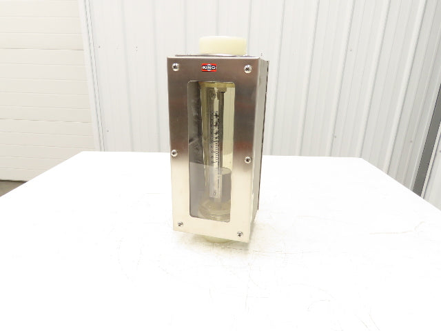 King Instruments 73117440103W Flow Meter 125psi Stainless 2" NPT 0-140gpm