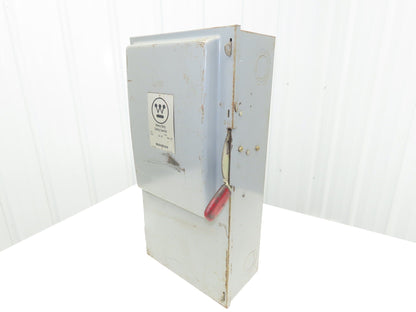 Westinghouse HU-264 Safety Disconnect Switch 200A 600VAC 50HP 3Ph Fused
