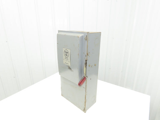Westinghouse HU-264 Safety Disconnect Switch 200A 600VAC 50HP 3Ph Fused