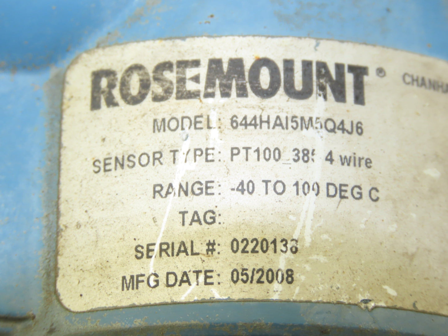 Rosemount 644 HAI5M5Q4J6 Temperature Transmitter -40 to 100°C