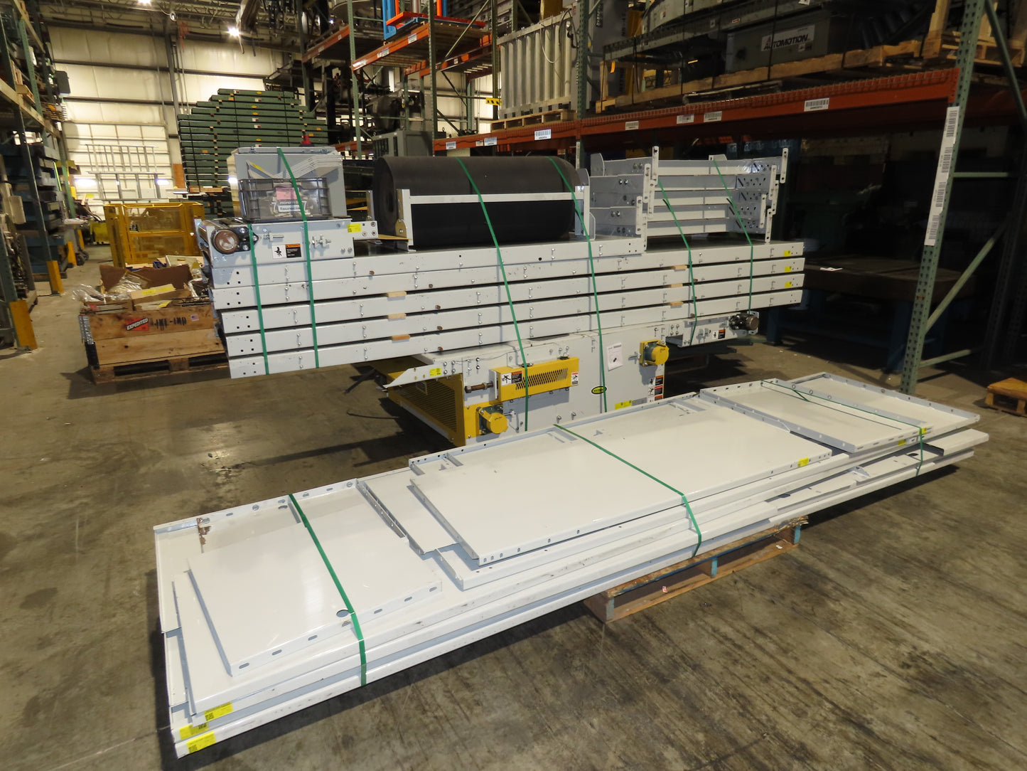 Hytrol BPC 43"x 65' Slider Bed Conveyor 41" Belt 7.5Hp 3PH Center Drive 170fpm