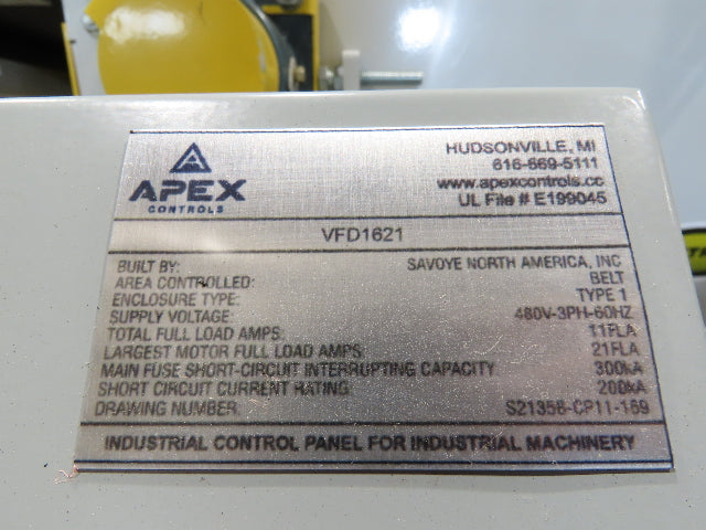 Hytrol BPC 43"x 65' Slider Bed Conveyor 41" Belt 7.5Hp 3PH Center Drive 170fpm