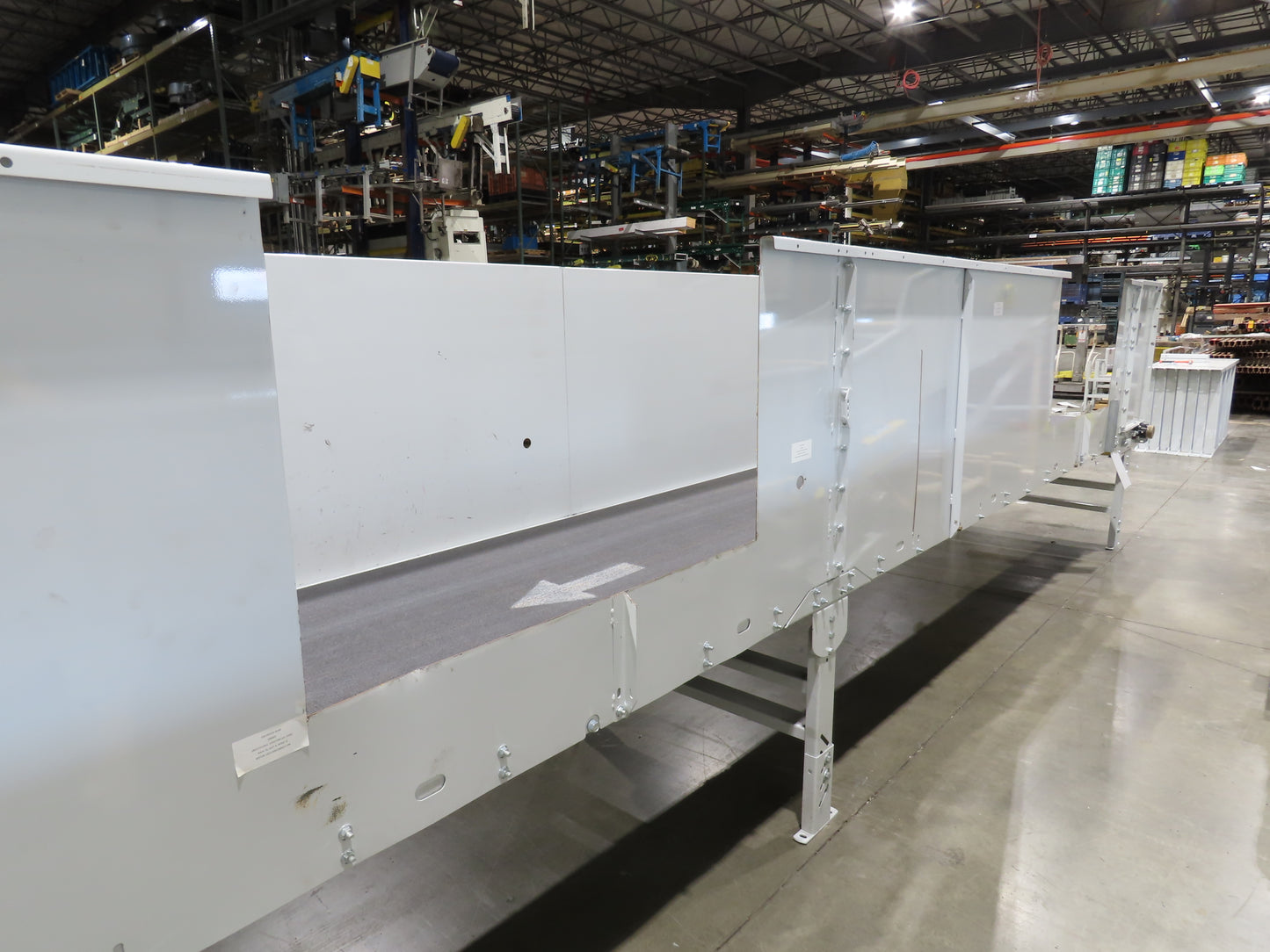 Hytrol BPC 43"x 65' Slider Bed Conveyor 41" Belt 7.5Hp 3PH Center Drive 170fpm