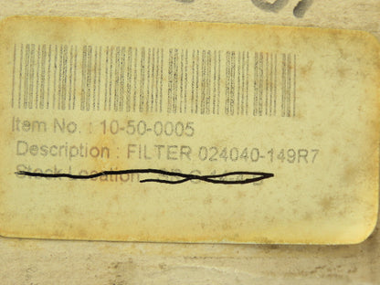 Fluitek PS 024040-149R7 Pneumatic Air Filter Element 1.5"ID 2.4"OD 4"L Lot of 7