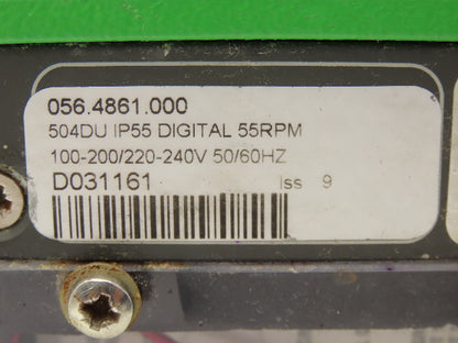 Watson Marlow 504DU Peristaltic Pump 55rpm/220rpm 120/240vac 50/60Hz 2200ml/min