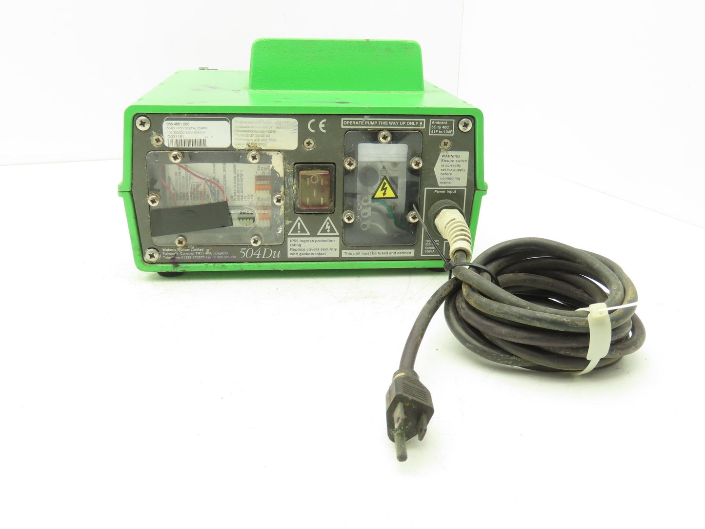 Watson Marlow 504DU Peristaltic Pump 55rpm/220rpm 120/240vac 50/60Hz 2200ml/min