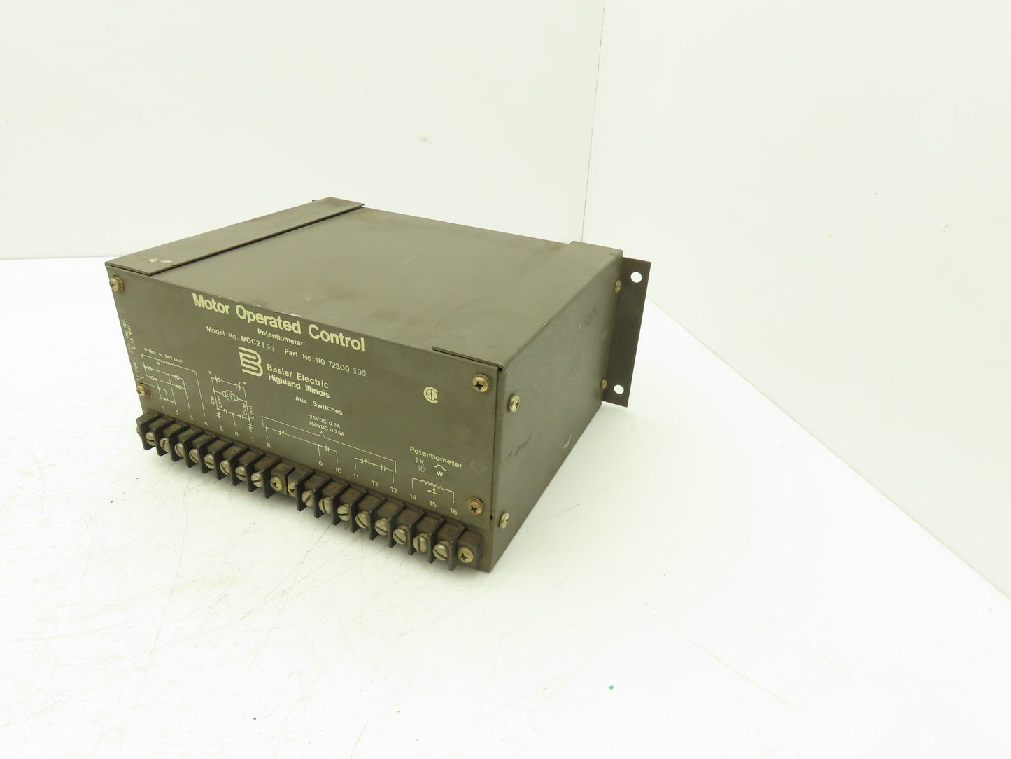 Basler Electric MOC2 199 Motor Operated Control 1KO 10W Potentiometer 125VAC/DC