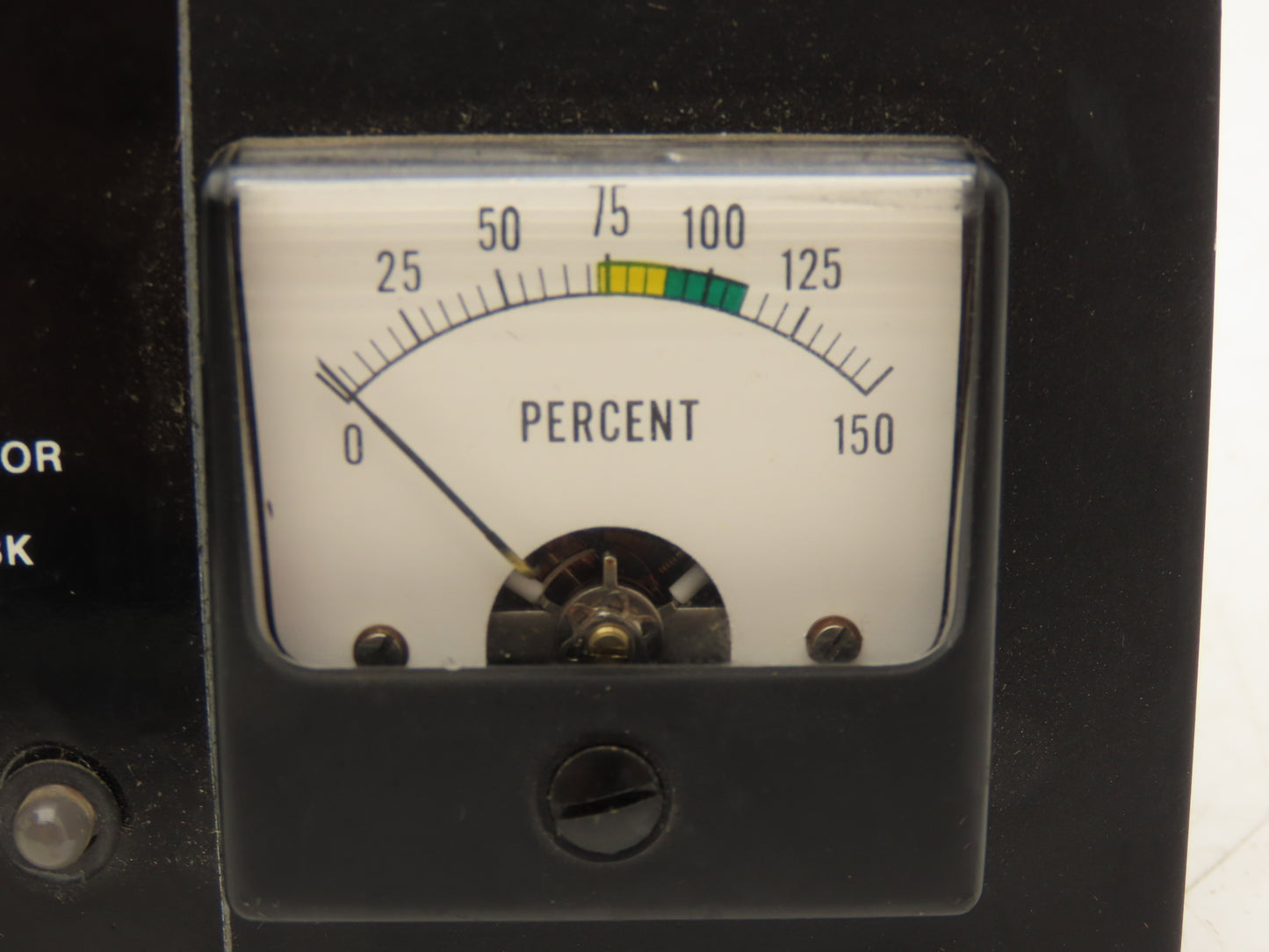 Nidec Fincor 104599501 DC Motor Drive Test Panel Dial Percent Gauge Meter Rev D