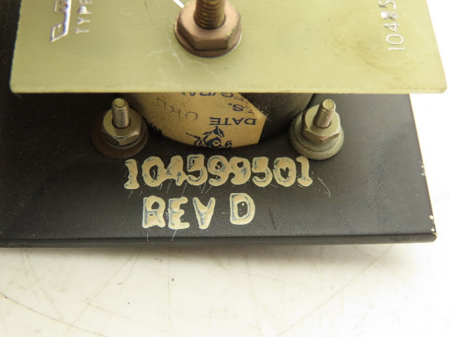 Nidec Fincor 104599501 DC Motor Drive Test Panel Dial Percent Gauge Meter Rev D