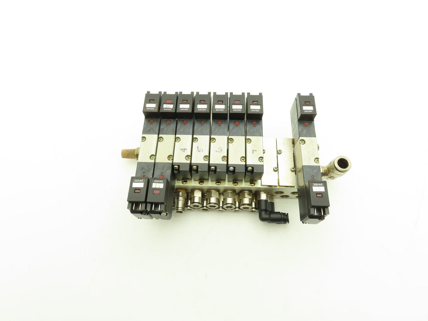 Humphrey H110M10A Pneumatic 10-Station Manifold HA110-4E1/4E2 Solenoid Valve 24V
