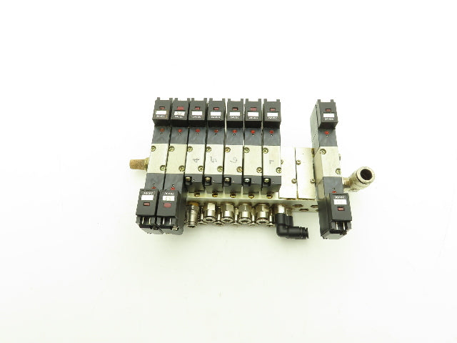 Humphrey H110M10A Pneumatic 10-Station Manifold HA110-4E1/4E2 Solenoid Valve 24V