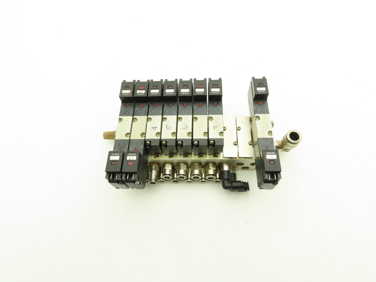 Humphrey H110M10A Pneumatic 10-Station Manifold HA110-4E1/4E2 Solenoid Valve 24V