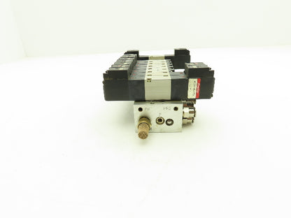 Humphrey H110M10A Pneumatic 10-Station Manifold HA110-4E1/4E2 Solenoid Valve 24V