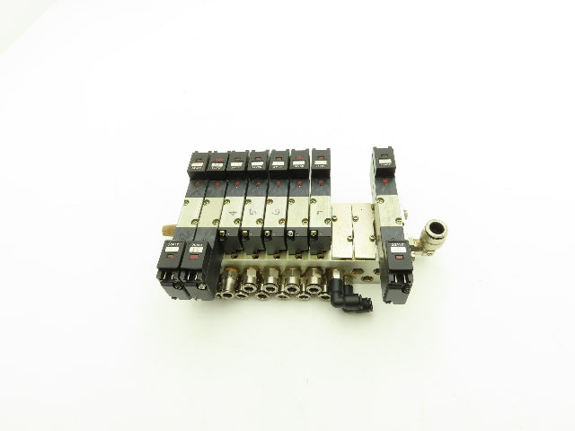 Humphrey H110M10A Pneumatic 10-Station Manifold HA110-4E1/4E2 Solenoid Valve 24V